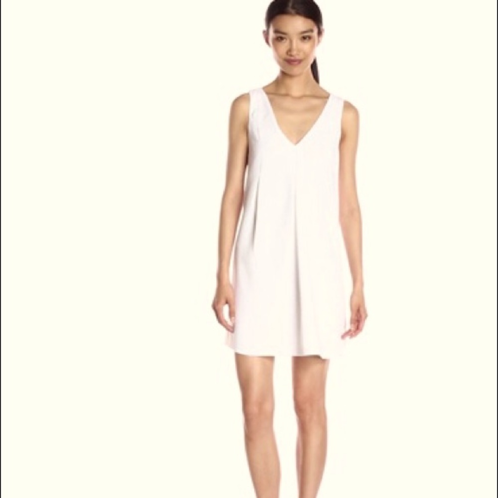 BCBGeneration A Line Optic White Dress